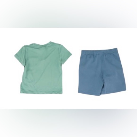 ❌SOLD❌Reebok Shorts Set Light Green Top with Blue Blue Shorts NWT size 4 - Picture 8 of 8